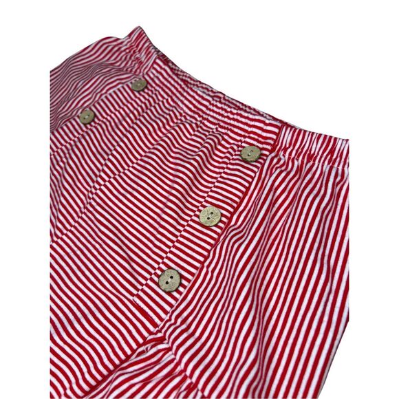 Mia Belle Girls 10/12 Patriot Stars Top and Striped Short Set 4th of July Outfit - Picture 9 of 11